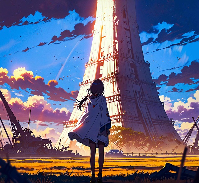 Free future end of the century science fiction illustration