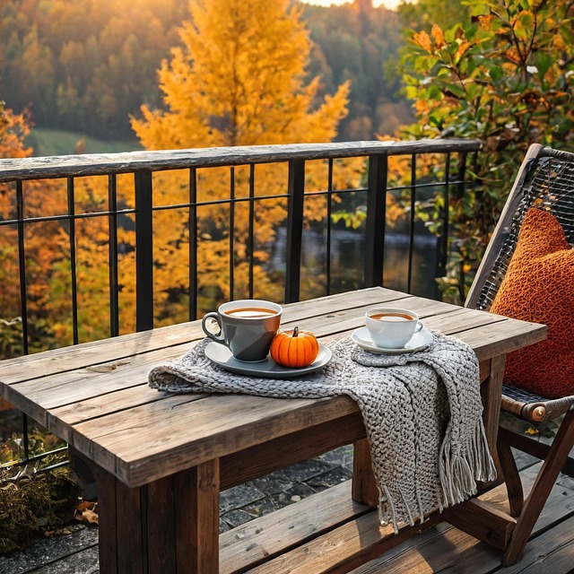 Free ai generated autumn tea illustration