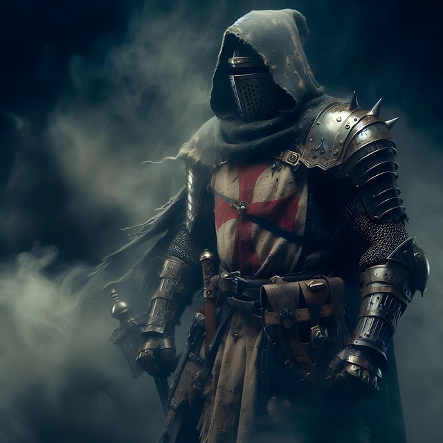 Free ai generated armor knight illustration