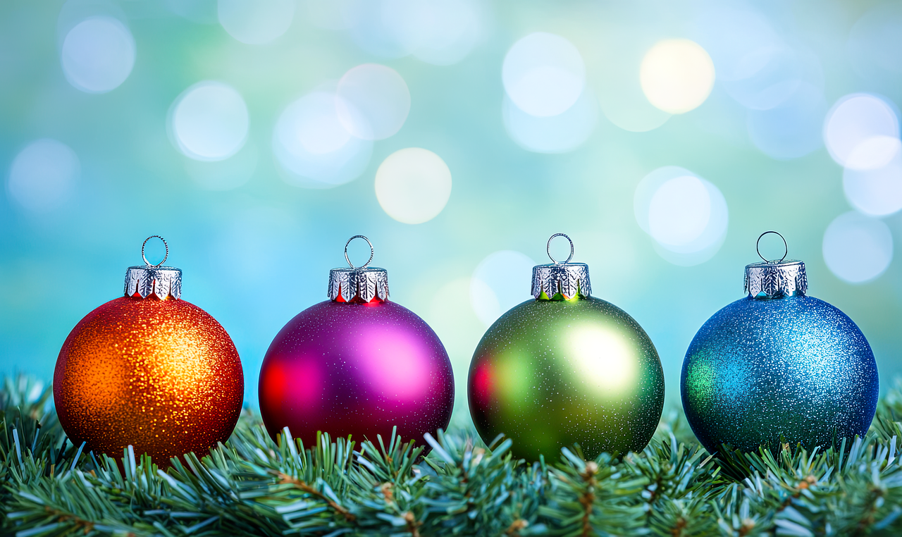 Weihnachtskarte, Weihnachtskugel