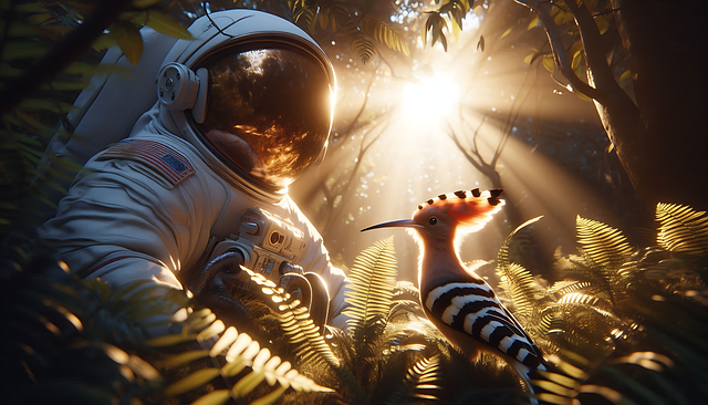 Ai Genereret, Astronaut, Fugl