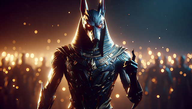 Free anubis egyptian god underworld illustration