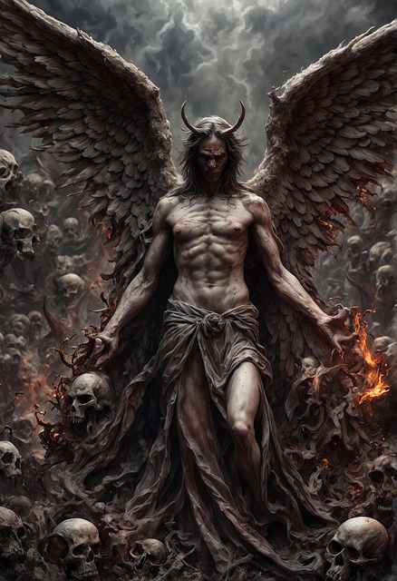 Free ai generated angel of death angel illustration