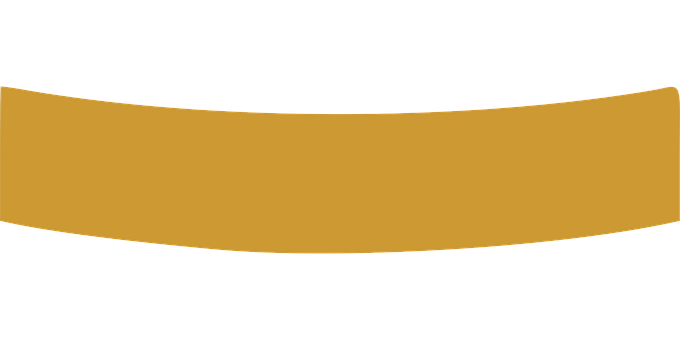 Banner, Gebogen, Rahmen, Gold, Linie