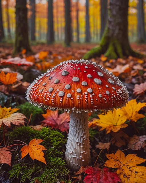 Download free HD stock image of Ai Generated Mushroom Free ai generated mushroom fungi illustration