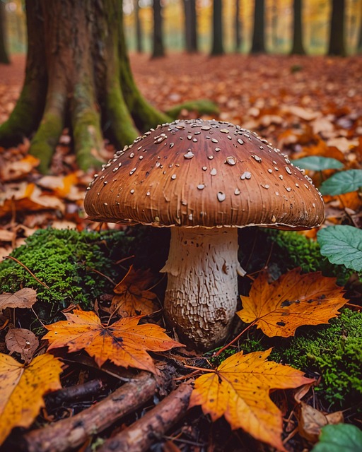 Free ai generated mushroom fungi illustration