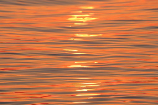 Vand, Hav, Solnedgang, Sol, Lys