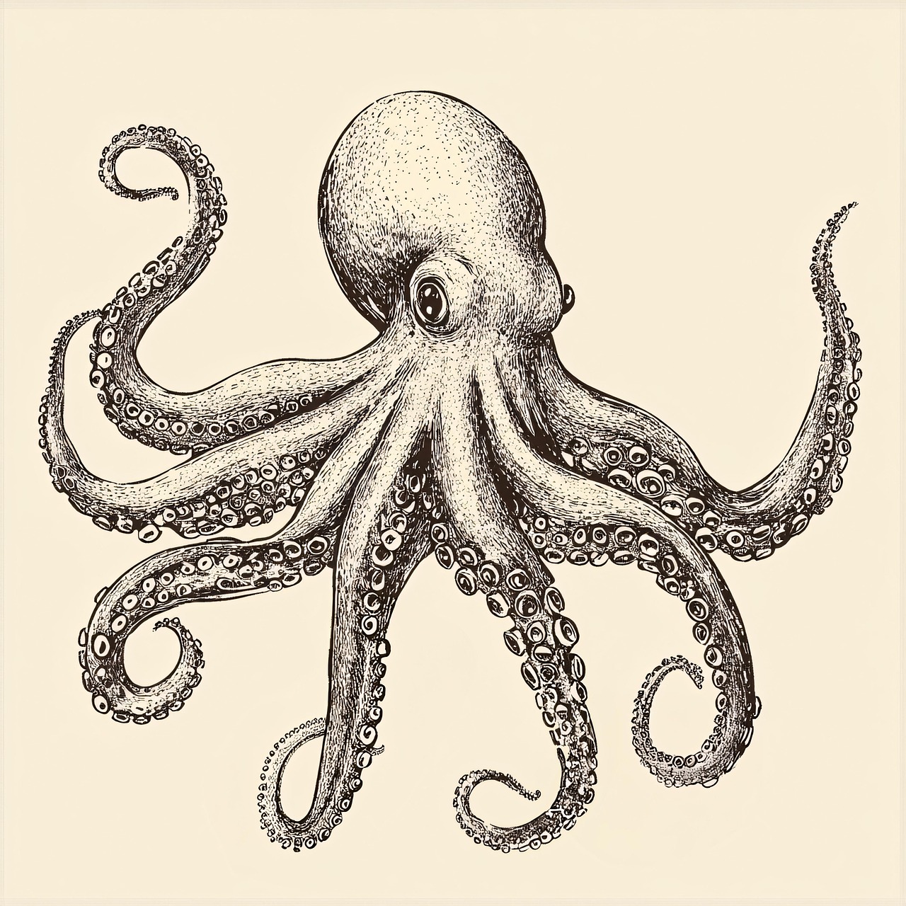 Octopus Drawing Outline Octopus Outline Embroidery Design