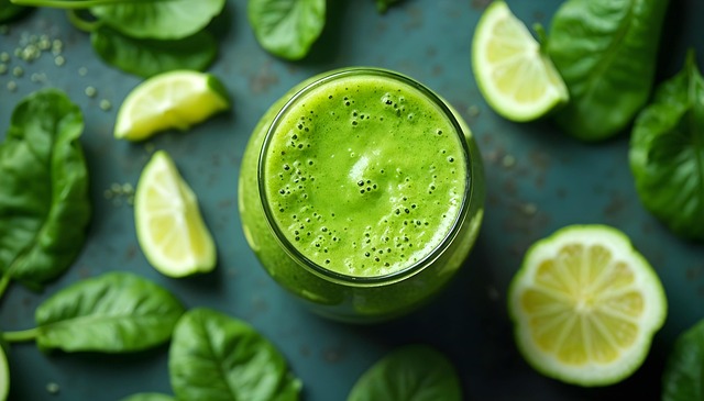 Free smoothie green drink illustration