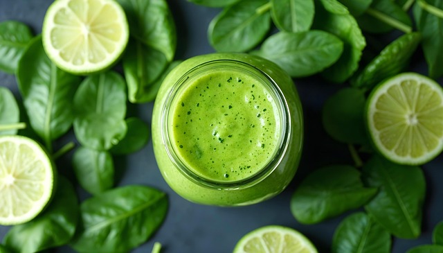 Free smoothie green drink illustration