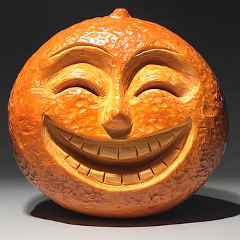 Orangenschnitzerei, Smileys