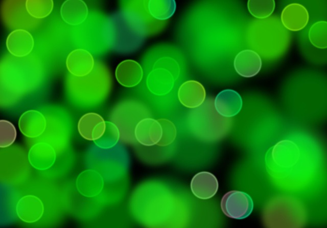 Verde, Bokeh, Luz, Papel Picado