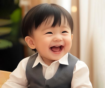 Free Smiling Child Japanese illustration and picture
