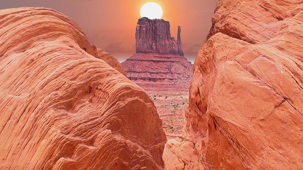 Free Ai Generated Monument Valley illustration and picture