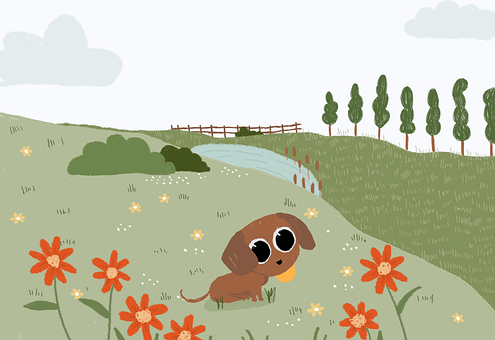 Free Dog Animal illustration and picture