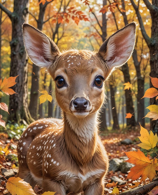 Ai Generiert, Hirsch, Wald, Herbst