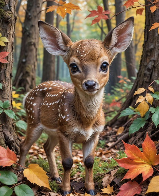Ai Generiert, Hirsch, Wald, Herbst