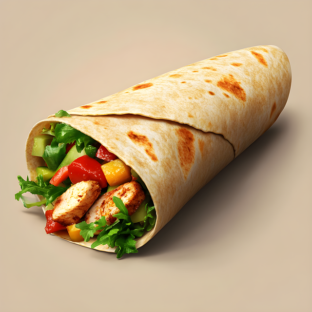 Free ai generated burrito wrap illustration