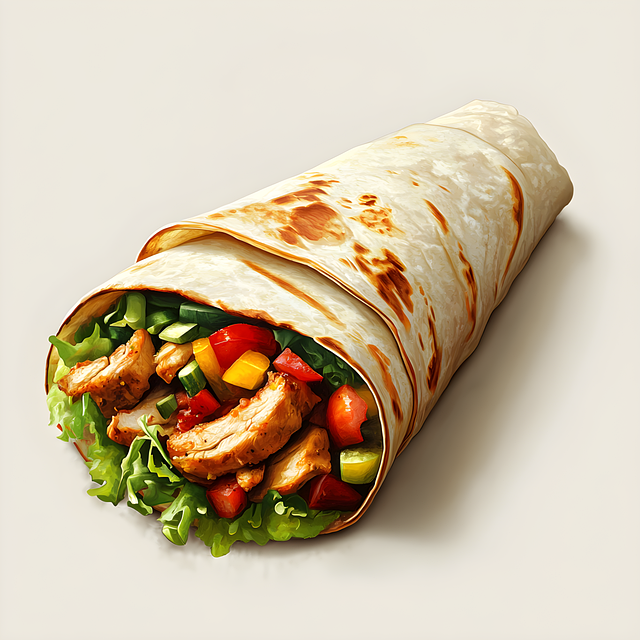 Free ai generated burrito wrap illustration
