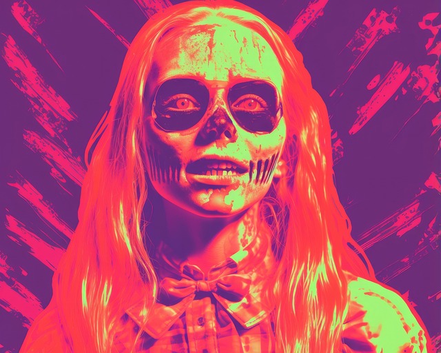 Free halloween one person women illustration
