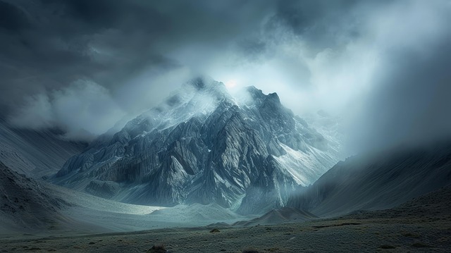Free mountain nature landscape illustration