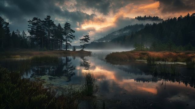 Free nature forest landscape illustration