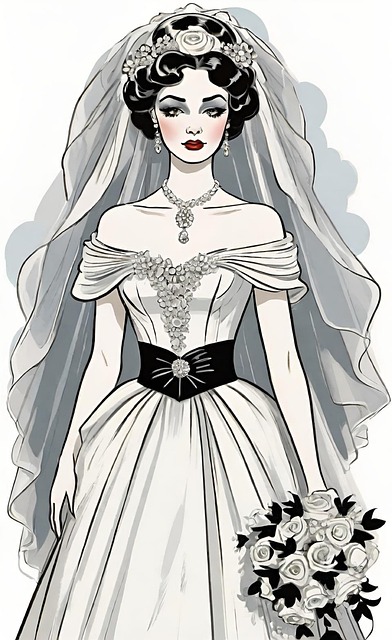 Novia, Vestido De Novia, Velo, Documento