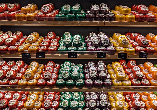 Käse, Edamer, Niederlande, Laden, Bunt