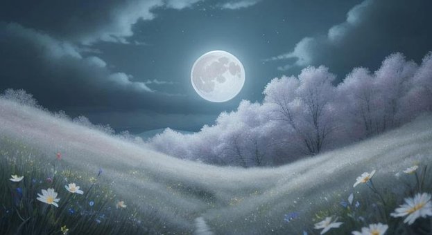 De Lente, Volle Maan, Maan, Nacht, Lucht
