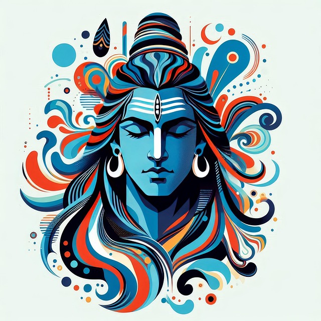 Free ai generated shiva sati illustration