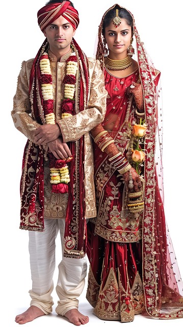 Free ai generated indian couple illustration