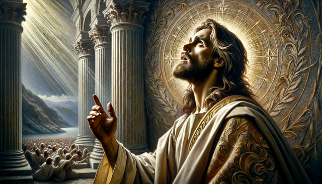 Free ai generated heavenly direction skyward savior illustration
