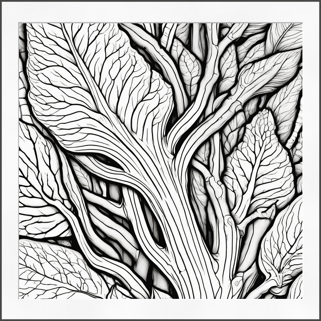 Free Ai Generated Leaves illustration and picture