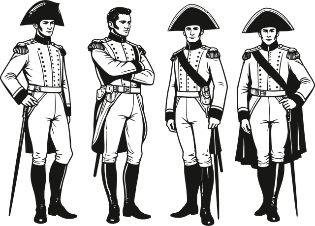 Free ai generated soldiers napoleon bonaparte vector