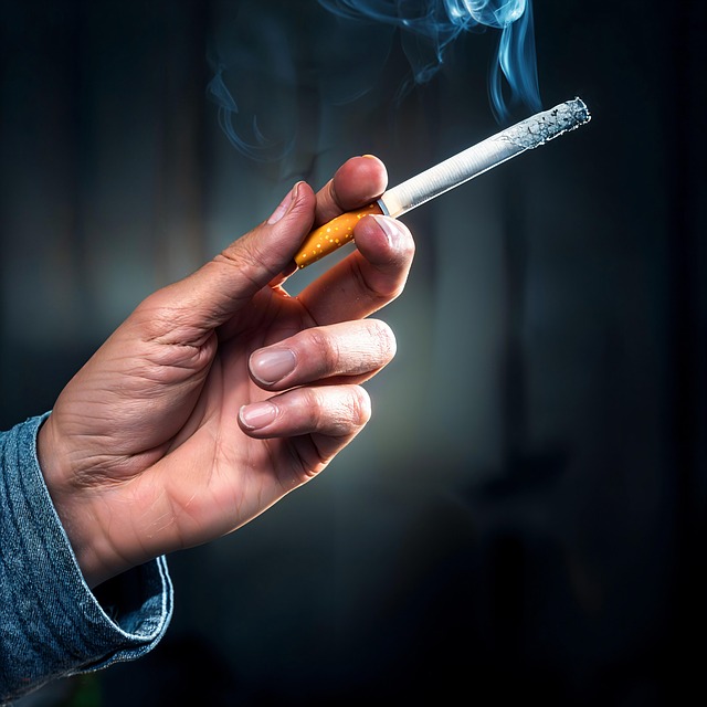 Free ai generated hand cigarette illustration