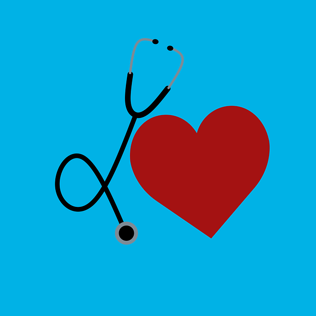 Free heart medical stethoscope vector
