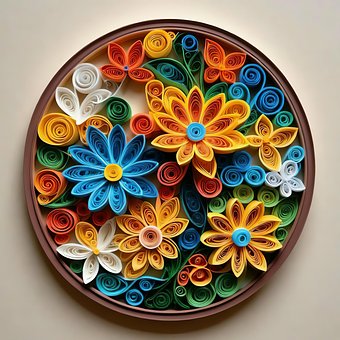 Free Papercraft Paper Quilling illustration and picture