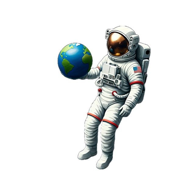 Free ai generated astronaut earth illustration
