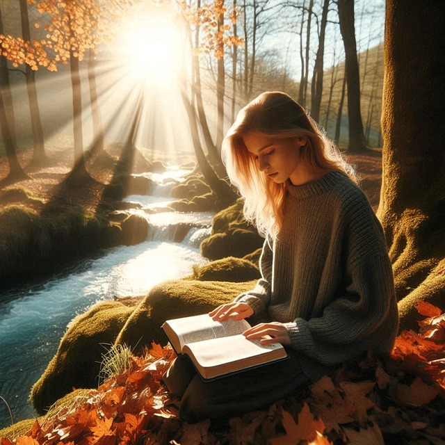Free ai generated woman bible illustration