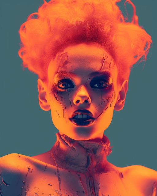 Free ai generated halloween woman illustration
