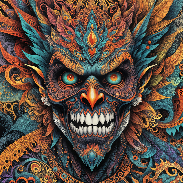 Download free HD stock image of Ai Generated Demon Free ai generated demon devil illustration