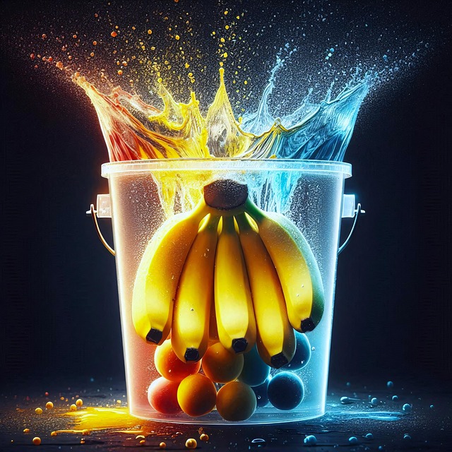 Free ai generated bananas fruits illustration