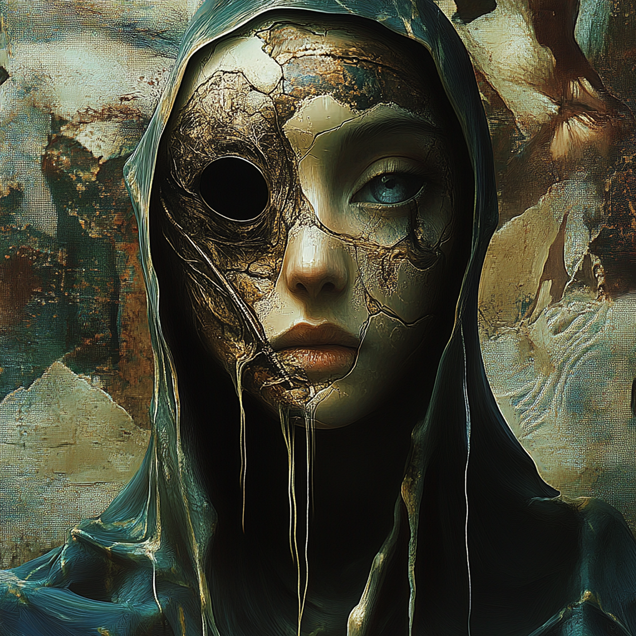 Download Woman, Disintegrating, Decay. Royalty-Free Stock Illustration ...