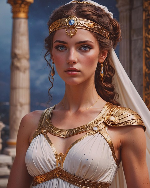 Download free HD stock image of Ai Generated Greek Free ai generated greek goddess illustration