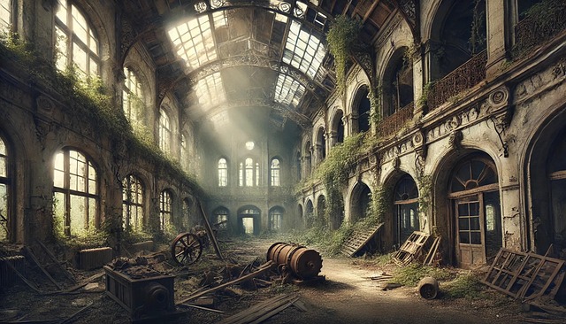 Free ai generated lost place abandoned illustration
