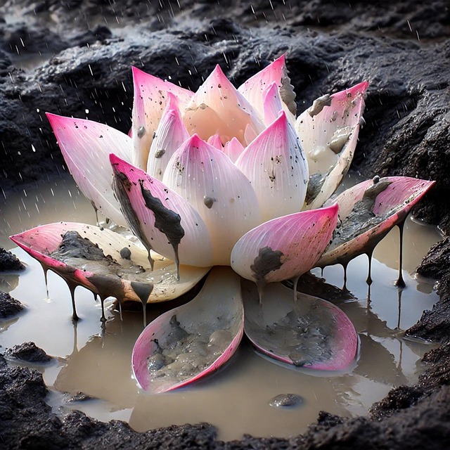 Download free HD stock image of Ai Generated Lotus Free ai generated lotus mud illustration