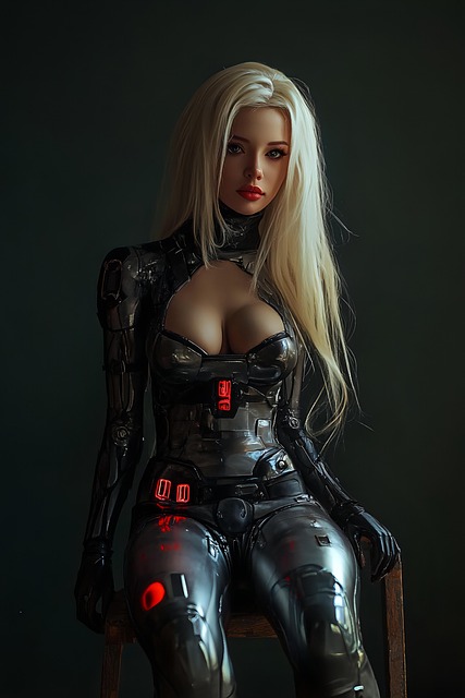 Free ai generated robot woman illustration