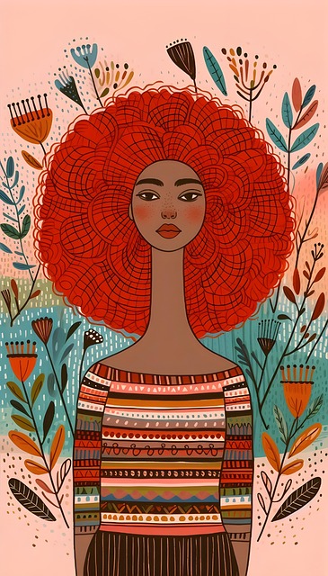 Ai Gerado, Mulher, Ruiva, Ruivo, Boho