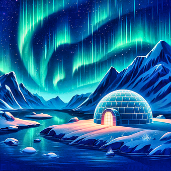 Free Aurora Borealis Northern Lights illustration and picture