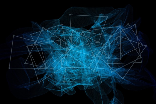 Free network social abstract illustration